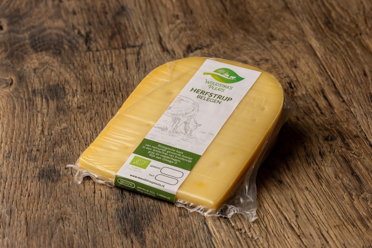 Biologische belegen kaas 500 gram – Herfstrijp Woudstra’s Pleats